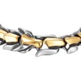 thumbnail image 4 of Bracelet Punk Gothique en Acier Titane Échelle dragon Argenté Multicolore 9.05 Pouces, 4 of 9