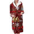 thumbnail image 1 of Women Robes Women's Long Warm Trendy Long Sleeve Winter Bathrobe Pajamas Night Robe, 1 of 5