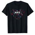 thumbnail image 1 of AALJY Nurse Heart Stethoscope T-Shirt, 1 of 5