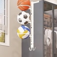 thumbnail image 1 of Fwttom Iron Frame , 1pcs Support de Rangement pour Basketball à Plusieurs Couches Peut Être Installé Sans Clous en Fer Durable Multifonctionnel pour Organiser et Ranger les Paniers de Basketball, 1 of 6