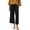 Black, variant on Ltctricy Women's Wide Leg Cropped Pants High Waisted Pull on Palazzo Pants Baggy Capri Casual Trousers with Pockets