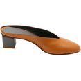 thumbnail image 2 of Gray Matters Sabots en Cuir pour Femmes Mule Mildred Cammello Grigio à la Cheville - 10M, 2 of 3