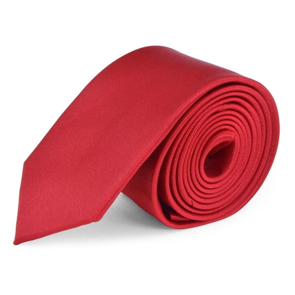 Moda Di Raza , Cravates pour Hommes, Cravates Longues pour Hommes, Cravates Fines, Cravates Fines pour Hommes, Cravates pour Hommes - Cravate Rouge, 2 Pouces de Large