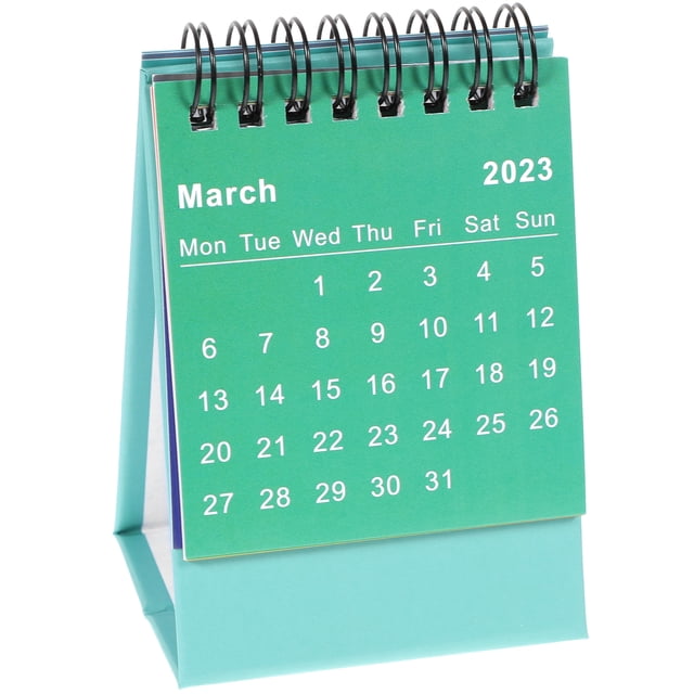 Calendrier Mensuel Debout Petit Calendrier de Bureau pour l'École