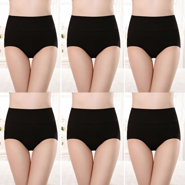 Soki Womens Underwear Multiple Cotton High Rise Briefs 6PC on Clearance