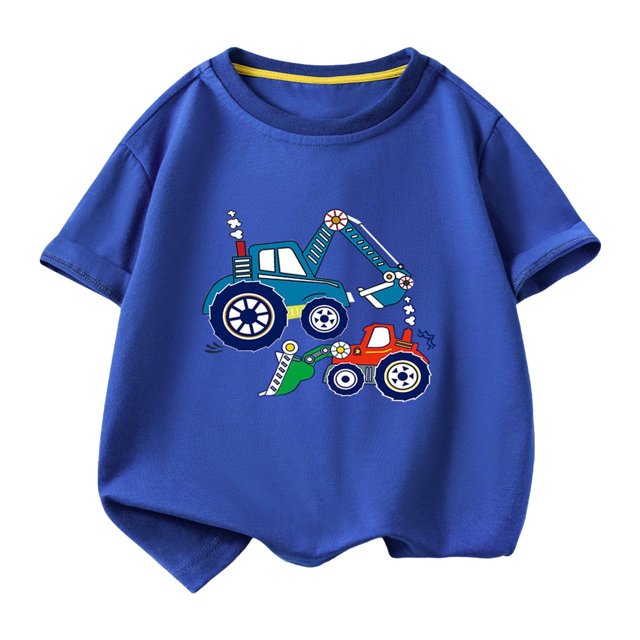 RXIRUCGD 2025 Vêtements d'Été pour Enfants T-shirt Décontracté Ample à Manches Courtes à Col Rond pour Adultes