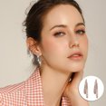 thumbnail image 2 of Cross Curved Earrings,Wear Crossed Earrings At The Front And Back, 2 of 9