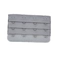 thumbnail image 1 of spellwife Extension Strap Bra Extenders Buckle 4 Hook Breathable Practical Accessories Adjustable Replacement 3 Rows Underwear silver gray, 1 of 7