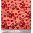 thumbnail image 1 of Soimoi Rayon Fabric Raspberry,Strawberry & Cherry Fruits Print Fabric by The Yard 56 Inch Wide, 1 of 3