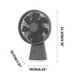 thumbnail image 2 of Yhmxh Fan-Desk Fan Portable Fan Box Fan Mini Fan Desktop Small Fan Digital Display Charging USB Silent Portable Student Handheld Night Light Circulating Fan Desktop small fan, 2 of 2