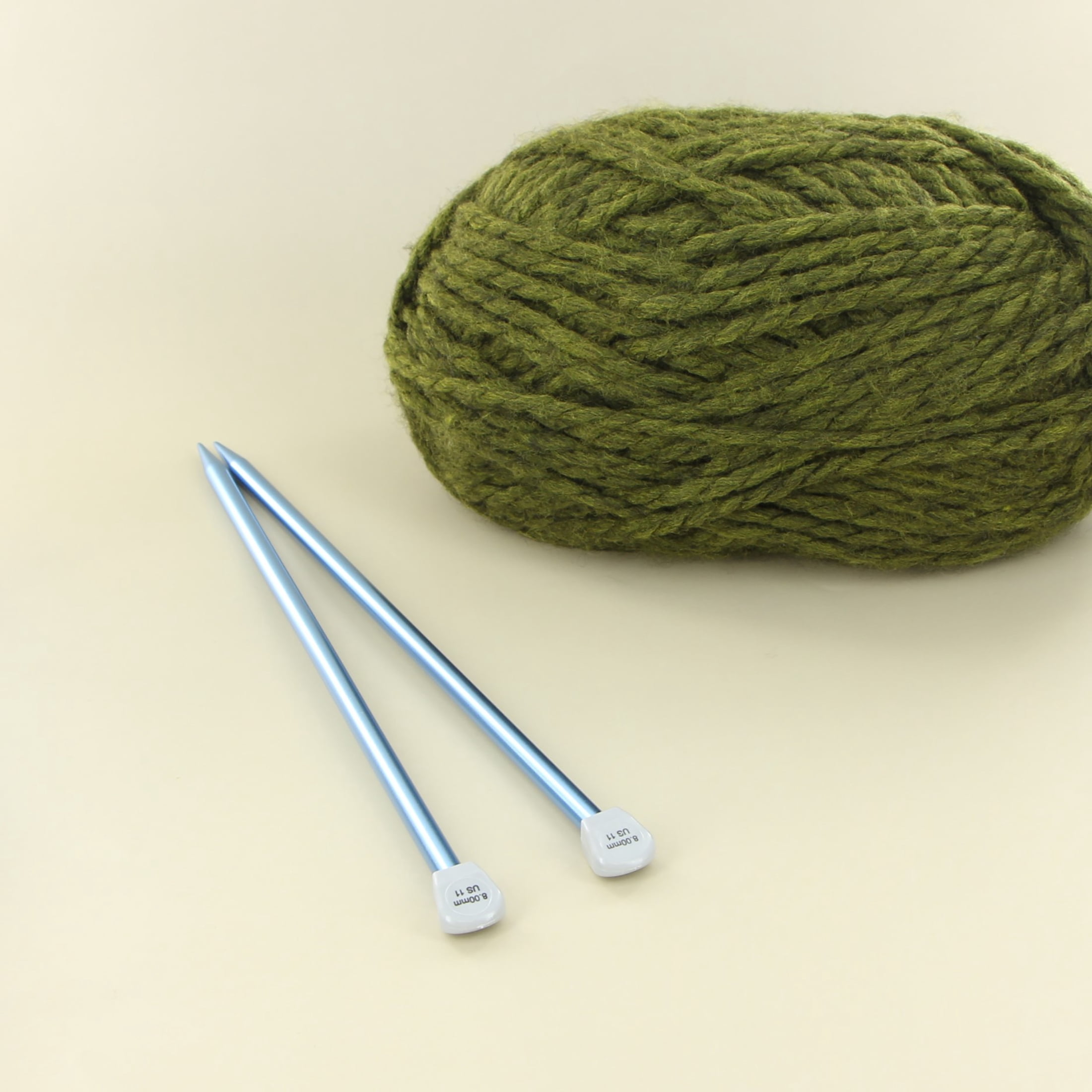 LOVE KNITTING Aiguilles à tricoter droites en aluminium, 30 cm (12 po), 3 mm (US 2)