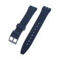 thumbnail image 1 of 17mm Silicone Rubber Watch Strap Band Waterproof Watch Band Watchbands Steelblue, 1 of 7