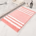 thumbnail image 4 of Rbaofujie Bath Rugs for Bathroom Extra Thick Microfiber Striped Door Mat - Non-Slip Bathroom Kitchen Entry Rug Water-Absorbent Floor Mat for Bathroom Threshold Kitchen Doorway Foot Mat Welcome Mat, 4 of 8
