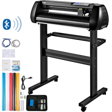 VEVOR Machine de Coupe en Vinyle, Traceur de Coupe Bluetooth hors Ligne de 34 Po, Arbre à Rouleau en Acier de 400 Po/10 m à Vitesse et Force Réglables