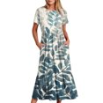 thumbnail image 1 of Robes pour Femmes Robe Imprimée à Col Rond et Manches Courtes pour Femmes, 1 of 1