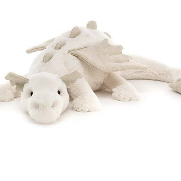 EIGTHTAIL Peluches Dragon Peluches pour Bébés Jouets Ptérosaure Dragon Poupées avec Petites Ailes Blanc