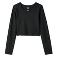 thumbnail image 2 of Athletic Works Girls' Long Sleeve Rib Top, 2 of 6