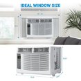 thumbnail image 3 of Ourlova 6000 BTU Window Air Conditioner Window AC Unit with WiFi Remote App Control Timer Function for Bedroom Apartment Living Room, 3 of 6