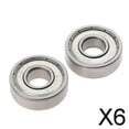 thumbnail image 1 of DYNWAVECA Motorcycle Wheel Bearings 3-6 Pieces 2 Pieces For Mini Pocket Bike ATV 47cc 6 Pcs, 1 of 8