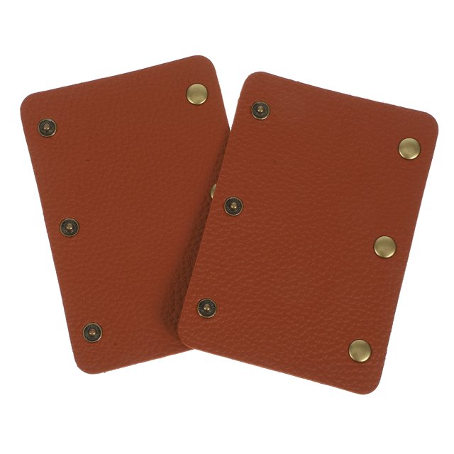 Shisuyan Suitcase Handle Wrap Brown Pu Leather 2Pack 5.1X3.5X0.08In