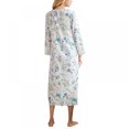 thumbnail image 2 of Robe de Chambre à Fermeture Éclair devant, Manches Courtes et Demi-Manches, Nuisette Zippée, Longue Robe de Chambre avec Poches, P-2TG, 2 of 10