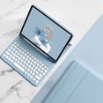 thumbnail image 2 of CUITING 2021 New iPad 9 iPad 8 iPad 7 10.2” Air 3 Pro 10.5 键盘保护套 Cute Round Key Color Wireless Keyboard  Detachable BT Keyboard Cover for iPad 9th 8th 7th Air 3rd Generation, 2 of 7