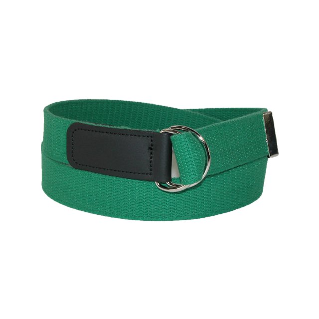 CTM® Cotton Web Belt with Double D Ring Buckle (Women's Plus Size)