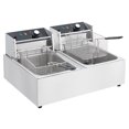 thumbnail image 1 of AKDSteel 3600W High-Power Commercial Electric Deep Fryer, 12.6Qt/12L Dual-Tank Design with Precise Temperature Control & 2 Baskets**, 1 of 7