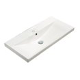 thumbnail image 2 of American Imaginations 31.73-in. W 1 Hole Ceramic Top Set In White Color - Overflow Drain Incl. AI-30696, 2 of 9