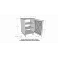 thumbnail image 2 of Nexera Paragon 1-Door Storage Cabinet, 2 of 3