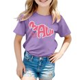 thumbnail image 1 of TZEWGL T-Shirts pour Enfants Col Rond Manches Courtes Amples Imprimé Graphique Blouse pour Nouveau-Nés Taille 4-5T, 1 of 3