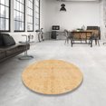 thumbnail image 3 of Ahgly Company Tapis d'Intérieur Carrés Abstraits Orange Tapis de Zone Abstraits, 7 Pieds Carré, 3 of 6