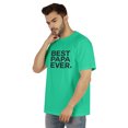 thumbnail image 4 of Inkmeso T-Shirt à Col Rond pour Hommes avec Imprimé Graphique Best Papa Ever.€ T-Shirt pour la Fête des Pères, 4 of 7