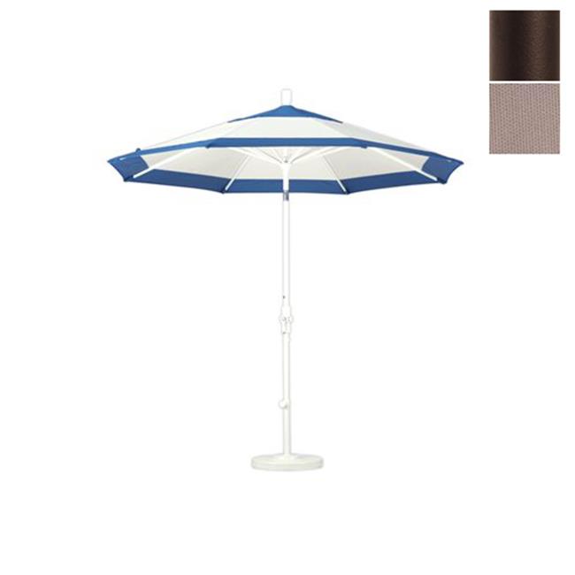California Umbrella GSCU908117-F67 9 ft. Aluminum Market Umbrella Collar Tilt - Bronze-Olefin-Champagne