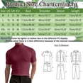 thumbnail image 5 of Hommes Chemise Adulte Homme T-shirt Robe Homme Printemps et Été Solide T-shirt Chemisier Haut Col Roulé à Manches Courtes Tops T Chemise Vêtements (Rouge, 3XL), 5 of 5