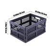 thumbnail image 3 of Yhmxh Organisateurs et Rangement pour Garde-Robe, Panier de Rangement Pliant de Bureau pour Collations et Papeterie, Boîte de Tri et de Rangement, Panier pour Cosmétiques et Articles Divers, Panier à Fruits, Panier de Rangement, Panier Pliant en Plastique, 3 of 6
