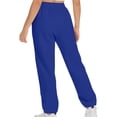 thumbnail image 4 of Timegard Womens Sweatpants Jogger Pants Elastic Waist Solid Color Trousers with Pockets Workout Pants, 4 of 6