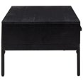 thumbnail image 3 of vidaXL Table Basse Noire 90x50x35 cm en Pin Massif, 3 of 5