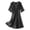 Black, variant on Cameland Women's Lace Sleeping Night Shirts Summer Sleepwear Short Pajama Sleep Shirt Silk Nightgown Satin Night Gown Dresses Soft Lace Short Sleeve V Neck Nightshirt