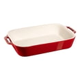 thumbnail image 1 of STAUB Ceramique 4.4 L Ceramic Rectangular Oven Dish, Cherry, 1 of 11