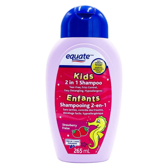Equate Kids 2 in 1 Strawberry Shampoo & Conditioner