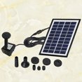 thumbnail image 2 of 1 Set 4W Solar Floating Fountain Miniature Garden Pond Fountain Outdoor Landscape Fish Pond Fountain Water Pool Aerobic Fountain for Pool Pond Garden (Black), 2 of 8