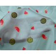 thumbnail image 3 of oneOone Silk Tabby Fabric Watermelon Fruit Printed Craft Fabric BTY 42 Inch Wide, 3 of 4