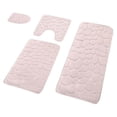 thumbnail image 2 of Dvkptbk Pink Bathroom Rugs Bath Mat Set 4 Pieces, Memory Foam Bath Mats for Bathroom, Non Slip Extra Soft Absorbent Bath Rugs, Machine Washable & Dry Toilet Shower Mat Bathroom Set, 2 of 7