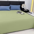 thumbnail image 2 of TOUMENY Solid Color Bed Sheets, Ultra Soft Washable Polyester Fabric, Fitted Sheet for Queen Size Mattress 180x230cm, 2 of 6