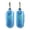 Blue, variant on Riwcyla double W3 Portable UHF Wireless Guitar and Set 50M Transmission Audio Wireless System Built,in Rechargeable Battery for Bass Electric Guitar Violin