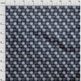 thumbnail image 3 of oneOone Polyester Lycra Fabric Check Kasuri Printed Fabric 1 Yard 56 Inch Wide, 3 of 4