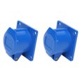 thumbnail image 2 of Gupbes 2Pcs Industrial Power Socket Single‑Phase 3‑Pin Explosion‑Proof Waterproof 16A 3 Hole 220‑250V,Industrial Connector,Single‑Phase Industrial Power Socket, 2 of 8