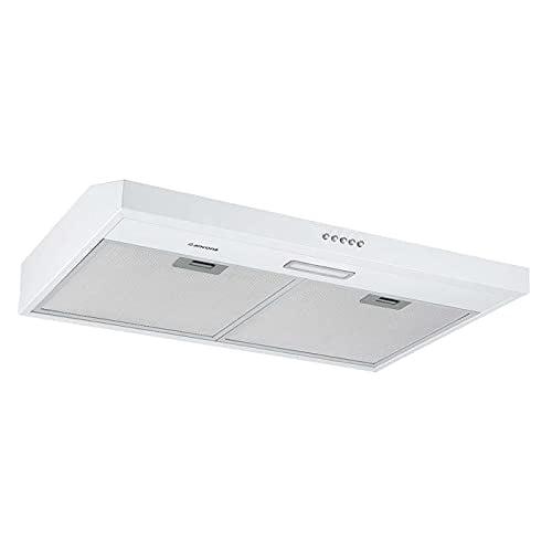 Ancona Hotte de Cuisinière sous Armoire Convertible 30 Pieds 110 CFM Blanche