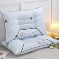 thumbnail image 2 of Pillows for Sleeping Polyester Material Soft Fluffy Comfortable Hotel Quality Design Suitable for Back Stomach and Side Sleeping Positions, 2 of 7